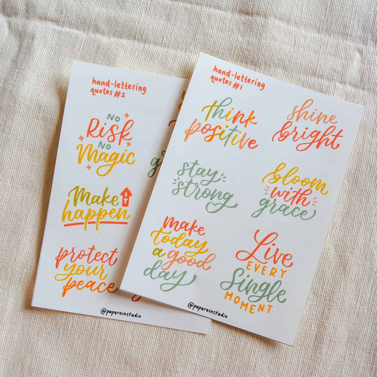 hand lettering quotes 1 sticker sheet