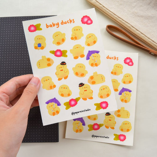 baby ducks sticker sheet