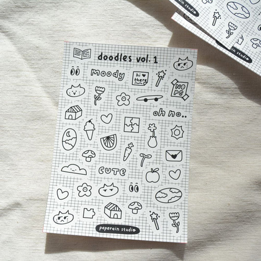 doodles 1 sticker sheet