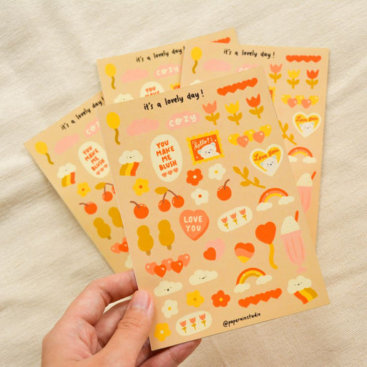 lovely day sticker sheet