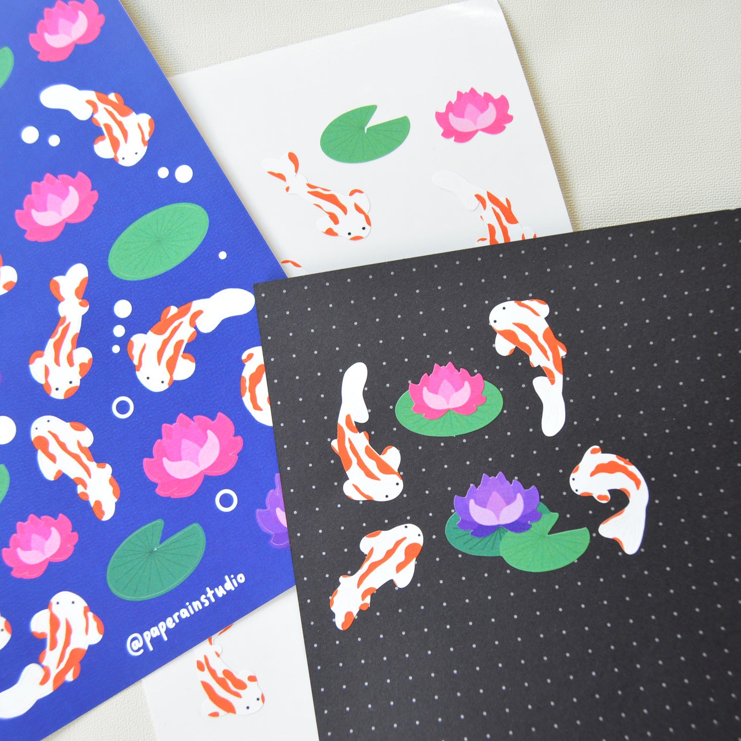 koi sticker sheet