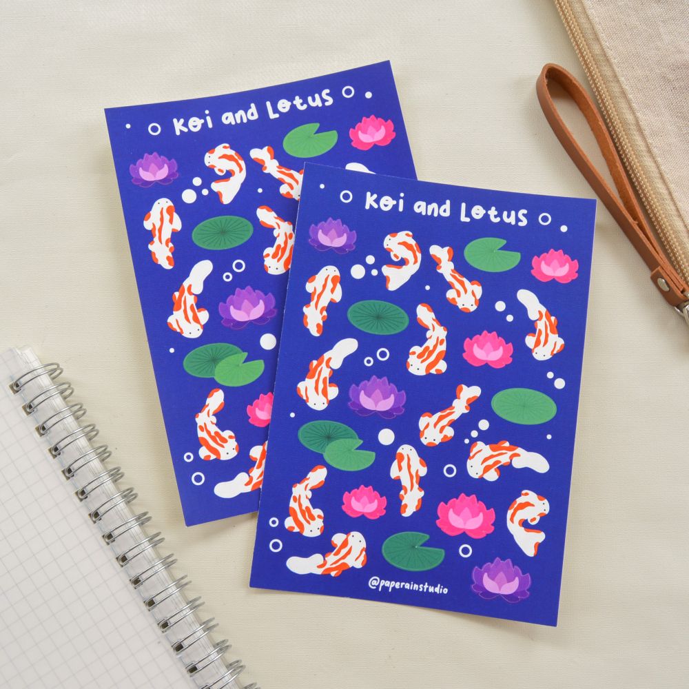 koi sticker sheet