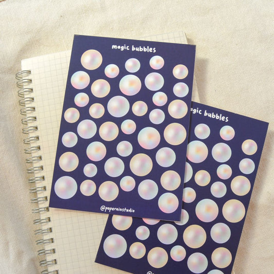 magic bubbles sticker sheet